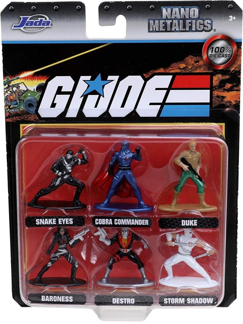 NIB GI Joe Nano MetalFigs 100% Die Cast Collectible Metal Figurines 6 Pack